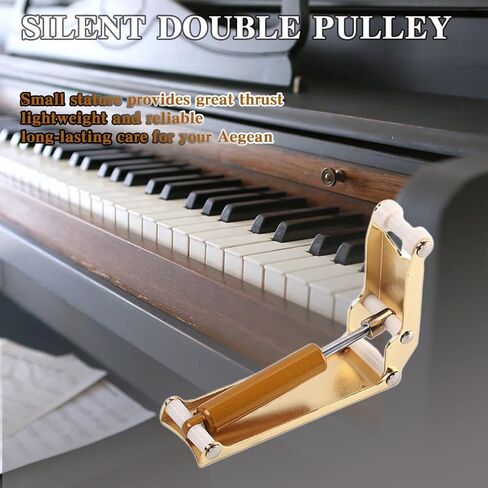 سدادة غطاء البيانو، غطاء دعامة غطاء البيانو، وسادات أمان لغطاء البيانو للبيانو المستقيم باللون الذهبي in Kuwait