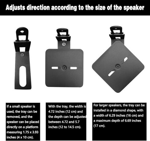 2PCS Adjustable Speaker Stand, Extends Height 39" - 64", Bookshelf Speakers Stand & Satellite Speakers Stand, Floor Stand for Bose Polk JBL Yamaha and Others in Saudi Arabia