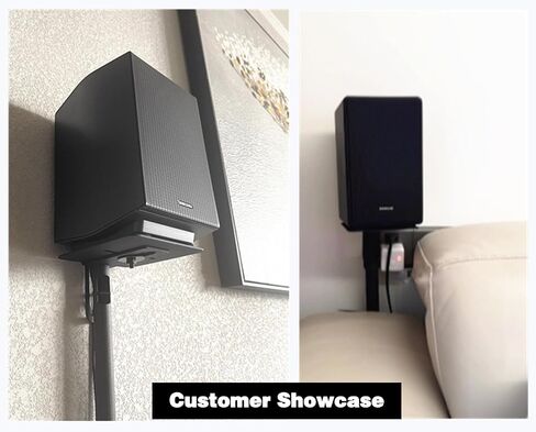 2PCS Adjustable Speaker Stand, Extends Height 39" - 64", Bookshelf Speakers Stand & Satellite Speakers Stand, Floor Stand for Bose Polk JBL Yamaha and Others in Saudi Arabia