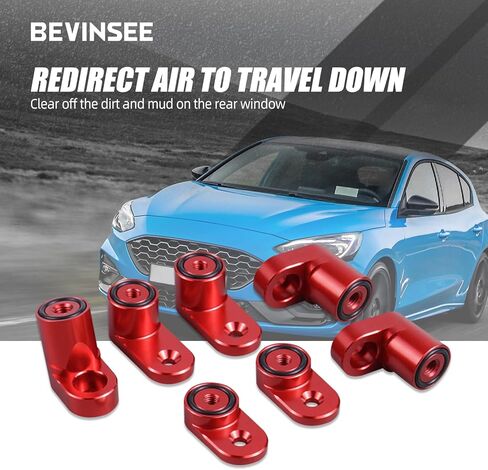 Bevinsee Bolt-on Type Rear Wing Spoiler Riser Extender Kit Compatible with Ford Focus ST Hatchback 2013 2104 2015 2016 2017 2018 /RS 2016-2018 Black in Kuwait