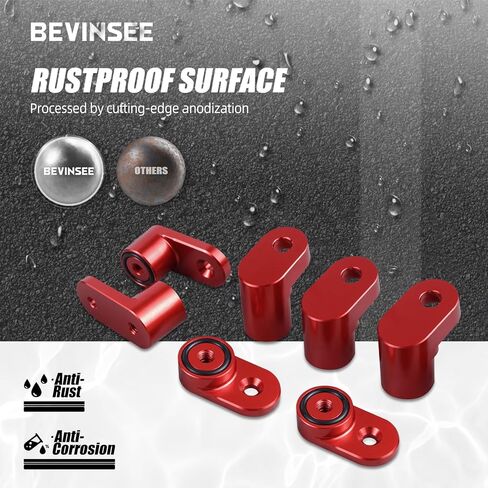 Bevinsee Bolt-on Type Rear Wing Spoiler Riser Extender Kit Compatible with Ford Focus ST Hatchback 2013 2104 2015 2016 2017 2018 /RS 2016-2018 Black in Kuwait