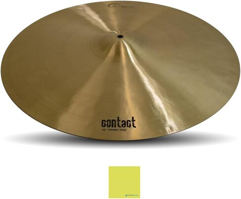 Dream Cymbals and Gongs 22 Inch Crash/Ride Cymbal (C-CRRI2) Bundle with Liquid Audio Instrument Polishing Cloth - Dream Contact Series in Saudi Arabia