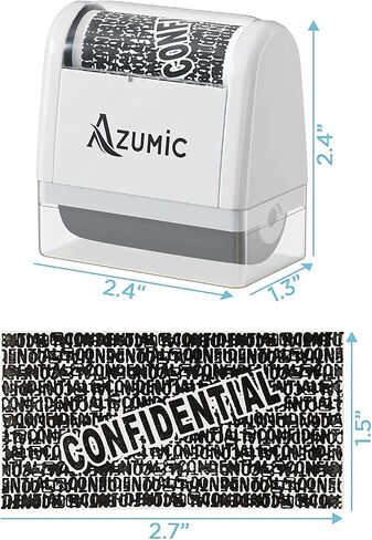 Identity Theft Protection Roller Stamp 6 Pack Refills - Confidential Address Blocker Anti Theft Prevention Stamps - by Azumic (Light Blue) in Saudi Arabia
