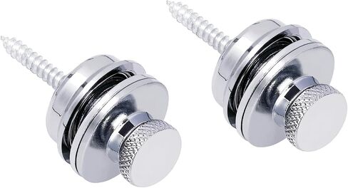 Banworks Quick-Release Locking Strap Buttons Flat Head Security Straplocks for Acoustic/Electric Guitars Pack of 2 JT/DSBDK-02 Black in Saudi Arabia