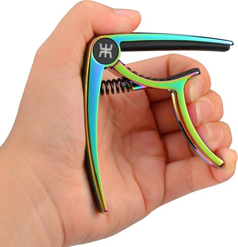 AMUMU FretGrip Guitar Capo For Electric and Acoustic Guitars- Ergonomic One-Hand Design, Secure Grip - Guitar Accessories in Kuwait