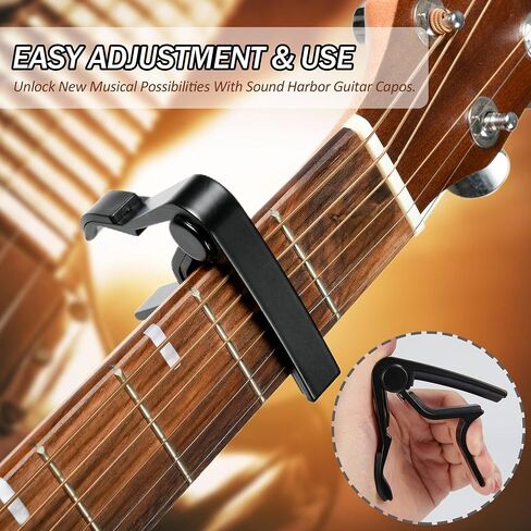 Capo,Guitar Capo for Acoustic Electric Guitar (8 Pack Black) in Saudi Arabia