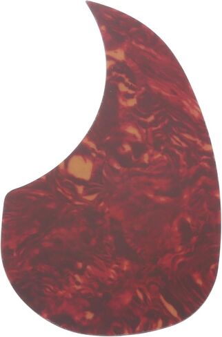 MECCANIXITY 1 قطعة الغيتار الصوتي Pickguard لوحة حماية الغيتار تناسب 38 بوصة ذاتية اللصق أجزاء الغيتار الصوتية الكهربائية 96 × 158 مم شكل قطرة الماء أبيض in Kuwait