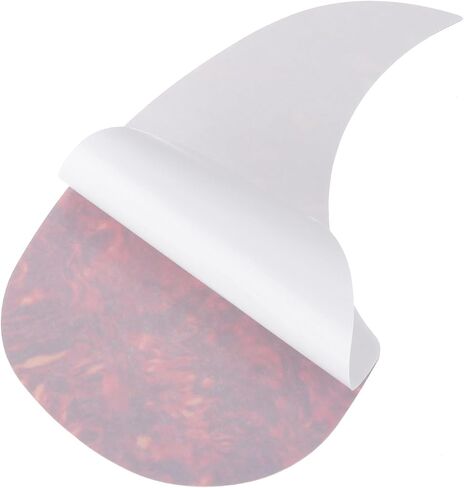 MECCANIXITY 1 قطعة الغيتار الصوتي Pickguard لوحة حماية الغيتار تناسب 38 بوصة ذاتية اللصق أجزاء الغيتار الصوتية الكهربائية 96 × 158 مم شكل قطرة الماء أبيض in Kuwait