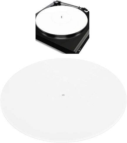 Acrylic Turntable Mat, Improved Sound Quality, Tighter Bass, Clearer Sound Output, Fits 12 inch Turntables, 33 1 / 3rpm, 45rpm Records (Bright White), Genericig3rqv5748-13 in Kuwait