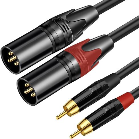 Kumiho XLR to RCA Cable Dual RCA to Dual Male XLR Stereo Audio Connection Microphone Cable (1.5M/5FT) in Saudi Arabia