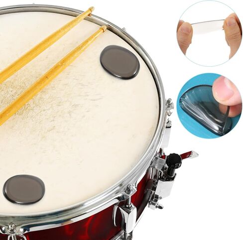 24 PCS Drum Gels Drum Dampeners Multicolor Drum Dampening Pads Silicone Drum Silencers Gel Drum Dampeners Pads Soft Drum Silencers Mute Tone Control Damper Dampening Kit for Snare Tom Drums Cymbals in Saudi Arabia