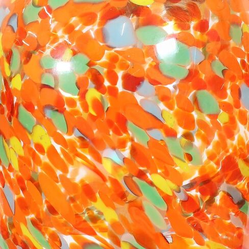 Sunnydaze Natural Melody Wind Bell - Painted Glass Wind Chime Bell for The Patio, Deck, or Porch - 7.5" - Tropical Popsicle in Saudi Arabia