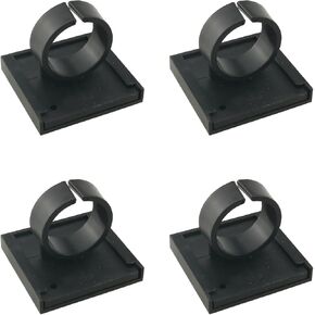 ZCZQC 4PCS Small Wireless Microphone Clip with Adhesive Backing Fixed Small Microphone Clip Adhesive Backing Square Clip Microphone Stand Hooks Desktop Logo Microphone Hook Black
