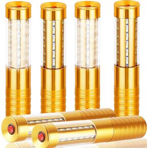 6 PCS LED Strobe Baton Lights Bottle Service Rechargeable Light, Reusable Handheld Champagne Bottle Light Topper for Party Nightclub Bar Wedding Concert Festival Activity (Silver, 6 Pack)