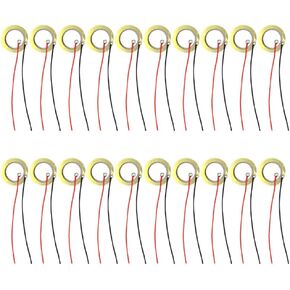 15Pcs Piezo Discs 41mm Piezo Pickup with 100mm Leads Mic Drum Trigger Acoustic Pickup for Acoustic Instrument CBG Guitar
