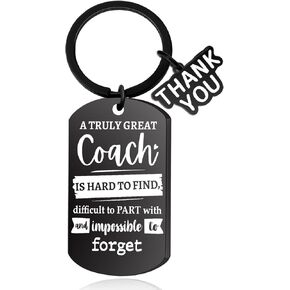Coach Gifts for Men Women Thank You Gift for Coaches Baseball Volleyball Soccer Football Basketball Softball Team Hockey Gymnastics Fitness Instructor Best Coach ever Appreciation Cheer Keychain