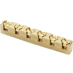 43mm Guitar Adjustable Brass Nut Replacement Compatible with Gibson Les Paul LP SG Style Guitar Part, Golden