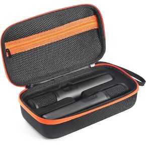 Microphone Case for JBL Partybox Encore,Dual Mic Storage Bag Travel Carrying Case for JBL Partybox Encore Microphone Case Organizer Bag (Charging version)