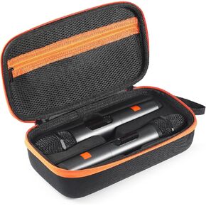 Microphone Case for JBL Partybox Encore,Dual Mic Storage Bag Travel Carrying Case for JBL Partybox Encore Microphone Case Organizer Bag (Charging version)