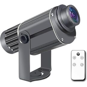 85W Logo GOBO Projector for Business, Rotational IP65 Waterproof Outdoor LED Light, Ultra Large Radiator, DJ Effect Light with Remote Control and Glass Lens for Indoor and Outdoor Use