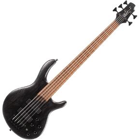 Cort 5 String Bass Guitar, Right, Open Pore Transparent Black, Full (B5ELEMENTOPTB)