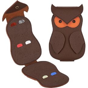 Guitar Plectrum Bag PU Leather Guitar Picks Holder for Acoustic Electric Guitar, Guitar Pick Storage Pouch Brown Guitar Accessories Picks Holders, Gift for Guitar Players, Guitarist Gifts