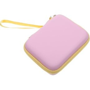Vaguelly Guitar Pick Bag Guitar Pick Case Guitar Plectrum Holder Instrument Accessory Storage Container Portable Plectrums Storage Holder Electric Guitar Pink Zipper Bag