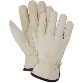 MAGID TB562ET-XL Men's Pro Grade Collection Red-Lined Grain Gloves, X-Large, (2 Pair)