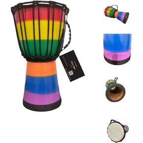 Drum Djembe عبارة عن طبلة أفريقية مغطاة بجلد الماعز، يتم العزف عليها بواسطة الأيدي على طراز غرب أفريقيا جيمبي لدائرة الطبول والمزيد (9x20) in Kuwait