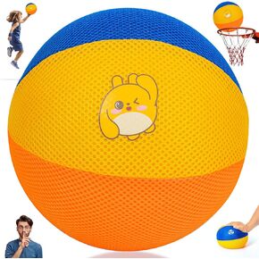 Soft and Safe Indoor Silent Basketball Size 7 29.5, Dribble Dream Silent Ball, Quiet Basketball Dribbling, Hush Hand Foam Basketball for Inside Your Home Yard,Fun Toys Perfect Kids Basketball Training
