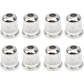 8Pcs Yootones Guitar String Through Body Compatible with Bass Tele Telecaster Style Electric Guitar (Silver)
