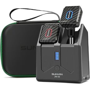 5.8Ghz Mini Wireless Guitar System with Portable Charging Case Wireless Transmitter and Receiver 4 Working Channel for Electric Guitar Digital Wind Instrument Wireless System Mini Device（Carbon Fiber） in Kuwait