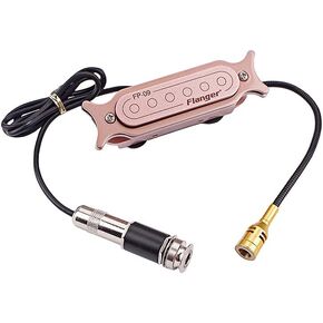 Alnicov Guitar Sound Hole Pickup,Dual Coil Soundhole Pickup Adjustable Tone Volume Parts for Acoustic Guitar