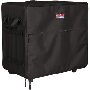 Gator Cases Transport Series Speaker Case with Retractable Pull Handle and Wheels; Fits Large PA Systems (G-PA TRANSPORT-LG)