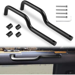 Rear Roll Bar Grab Handles Compatible with 2021-2023 Ford Bronco 4 Door, Enhance Grip and Style with Aluminum Alloy Grab Handle -Easy Getting in and Out (2 Pack)