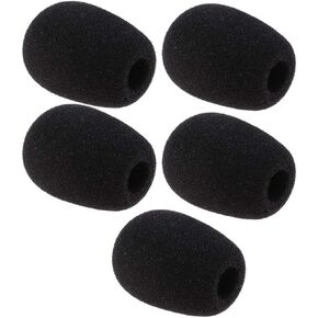5Pack Black Replacement Microphone Sponge Wind Shield Windscreen Foam Cover for Microphone Windscreen for Shure CVG18-B/C Gooseneck Condenser Microphone, Microphones Accessories