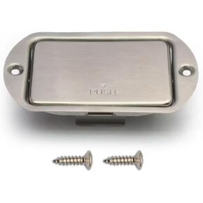 Active Bass Guitar Pickup 9V Battery Cover Metal Steel Opening Battery Holder Case (Bevel), MU2405-1