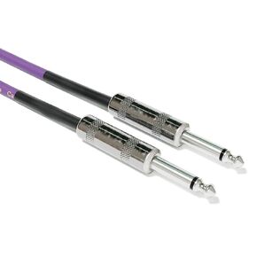 1 Piece - Guitar Instrument Mono Patch Cables Lead 6.35mm 1/4" Straight/Straight [Blue | 400 cm - 157.48"]