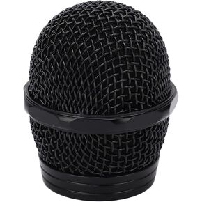 Microphone Ball Head Mesh Grill Microphone Mic Mesh Cover Stainless Steel Mic Mesh Cover Replacement Black