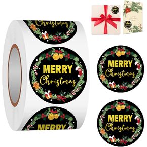 Happy Fall Y'all Label Stickers Roll, 1.5 inch 500 Pcs Thanksgiving Autumn Gnome Floral Leaves Harvest Party Stickers，Thank You Stickers for Envelope Seals Party Gift Favors Box Cards Decorations