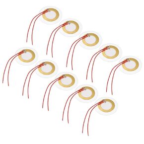 uxcell 10 Pcs Piezo Discs 35mm Acoustic Pickup Transducer Microphone Trigger Element Drum Guitar