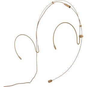 Double Earhook Headset Microphone w/ 4 pin Mini XLR for Audio Technica Wireless