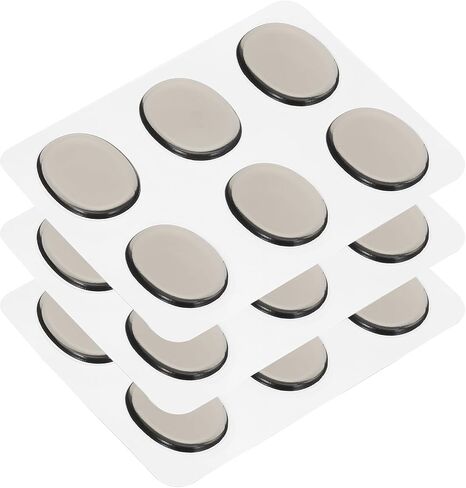 MECCANIXITY 18 Pcs Drum Dampeners Gel Pads Silicone Mute Pads Drum Silencers Drum Dampeners Moon Gels Black 30x25x3mm for Drums Cymbals Tone Control in Saudi Arabia
