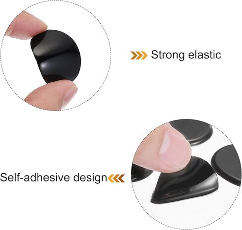 MECCANIXITY 18 Pcs Drum Dampeners Gel Pads Silicone Mute Pads Drum Silencers Drum Dampeners Moon Gels Black 30x25x3mm for Drums Cymbals Tone Control in Saudi Arabia