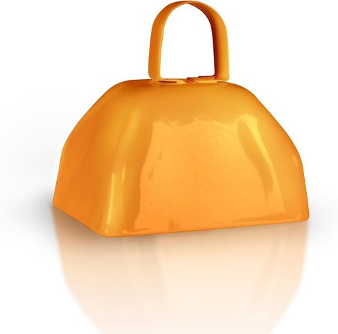 Windy City Novelties Metal Cowbell Novelty Noise Makers - 3 inch - 12 Pack - Orange in Kuwait
