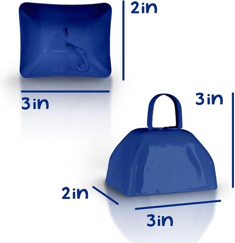 Windy City Novelties Metal Cowbell Novelty Noise Makers - 3 inch - 12 Pack - Orange in Kuwait