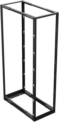 NavePoint 4-Post Adjustable Rack, 22U, 12-24 Threaded, Caster Compatible, Black in Saudi Arabia
