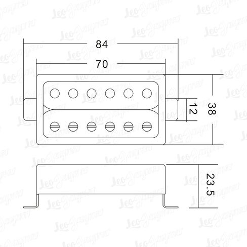 Wilkinson M Series Alnico 5 Humbucker Pickups Neck Bridge Pickups Set for Les Paul Style SG Electric Guitar (WOGH) in Saudi Arabia