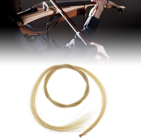 خلق فكرة الكمان القوس شعر الخيل شعر الحصان اللون الطبيعي غير مقصور 29 بوصة طول ل 4/4 الكمان فيولا التشيلو in Kuwait