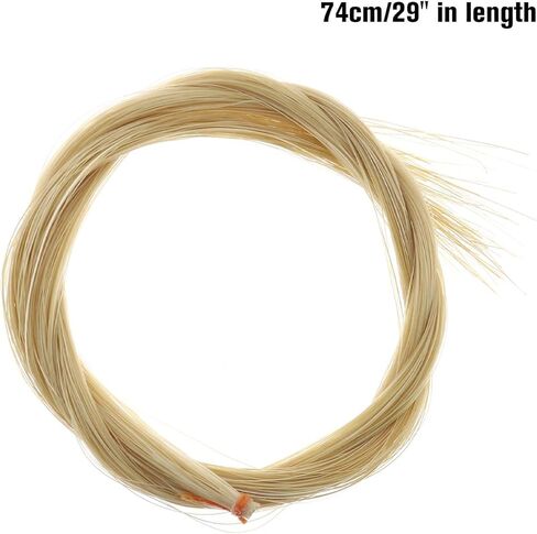 خلق فكرة الكمان القوس شعر الخيل شعر الحصان اللون الطبيعي غير مقصور 29 بوصة طول ل 4/4 الكمان فيولا التشيلو in Kuwait